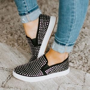 Steve Madden ZACH studded slip on sneakers